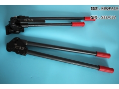 深圳手动式钢带打包机 S32滚轮式拉紧器 C32咬扣钳图1