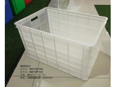 重庆塑料水果箱冰库存储蔬菜箱物流运输箱带铁饼周转筐箩厂家直销图3