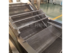 菠菜喷淋清洗机 蔬菜清洗机利特机械 黄瓜水浴气泡清洗机图3