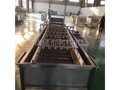 茼蒿喷淋清洗机 苔叶菜清洗生产线  苔菜气泡清洗机图1