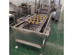 定制蔬菜清洗流水线 芹菜高压喷淋清洗机 叶菜气泡清洗机省水图1