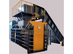 半自动废纸液压打包机 东莞昌晓机械 200T薄膜打包机图1