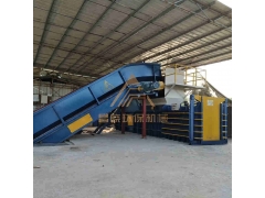 东莞昌晓机械设备 卧式半自动塑料液压打包机 废纸打包机图2