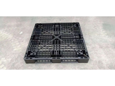 泰川塑胶批发黑色胶卡板 黑色塑料托盘 黑色胶托板图1