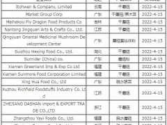 又有14家企业出口蘑菇的质量获美国FDA认可 ()
